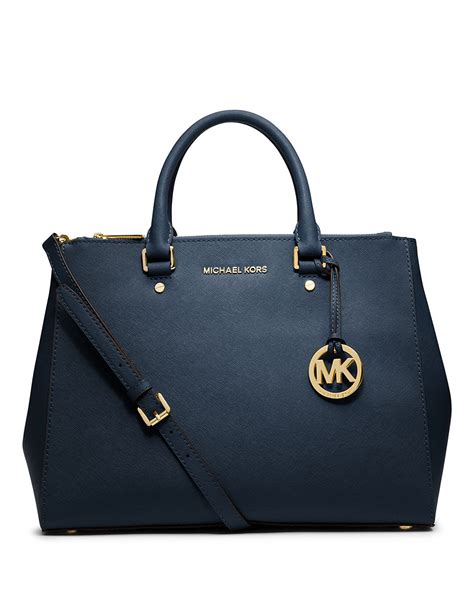 michael kors sutton small saffiano leather satchel in pale blue|Michael Kors edith large satchel.